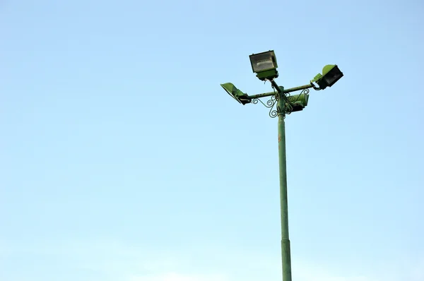4 つの公園の街灯 — ストック写真