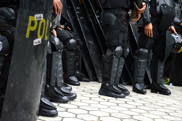 Polizeischild — Stockfoto