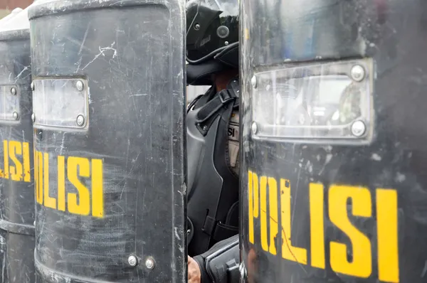 Scudo di polizia — Foto Stock