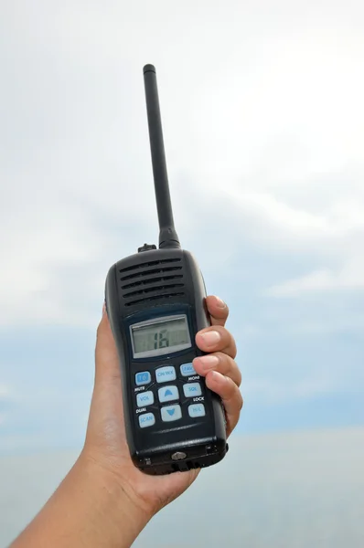 Handgehaltenes Walkie Talkie — Stockfoto