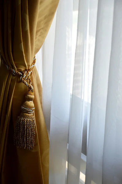 丝绸窗帘 — 图库照片