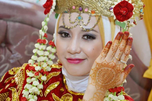 Sposa indonesiana — Foto Stock