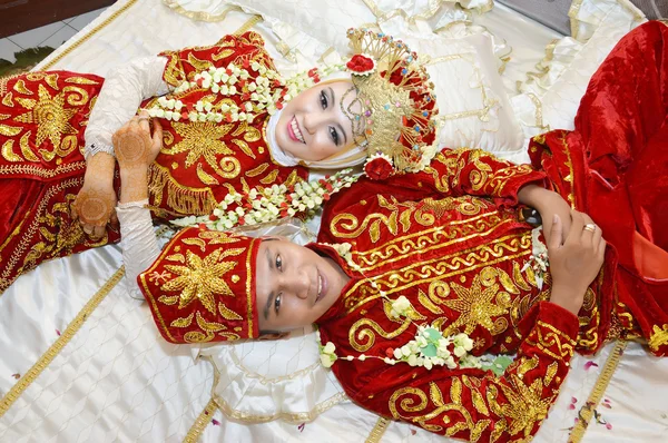 인도네시아 신부 커플 — 스톡 사진