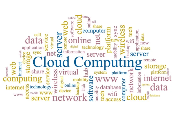 Il cloud computing. — Foto Stock