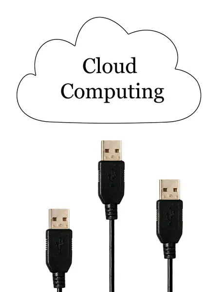 Computación en nube. — Foto de Stock