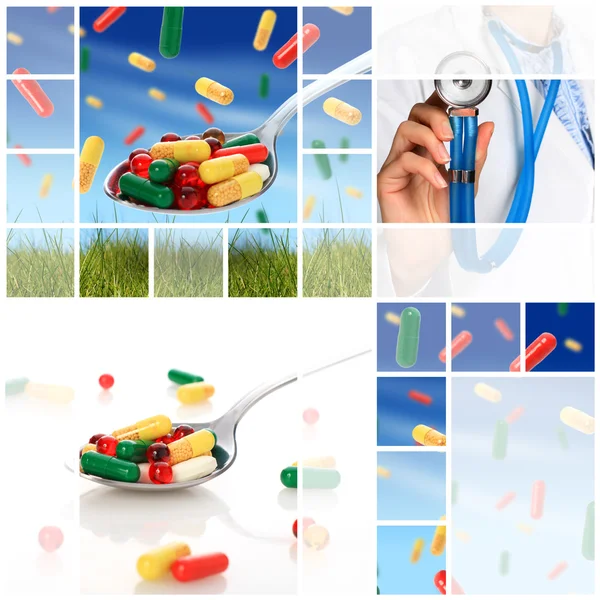 Collage medico . — Foto Stock