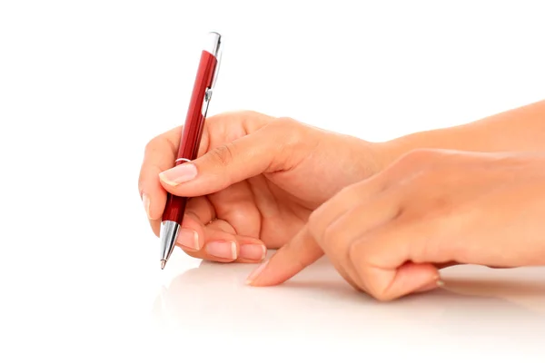 Pen in hand. — Stock Photo, Image