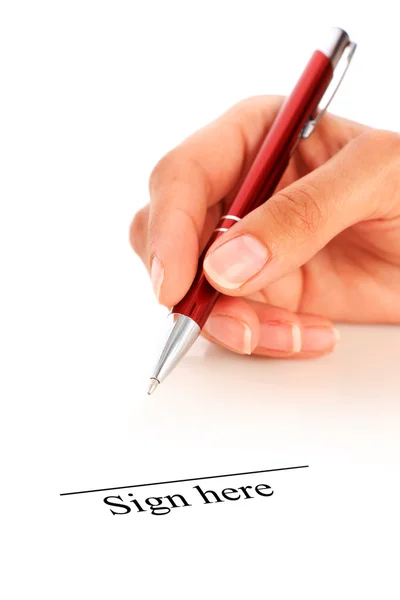 Signing the contract. — Stock Photo, Image