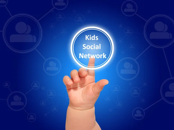 Děti sociální sítě. — Stock fotografie