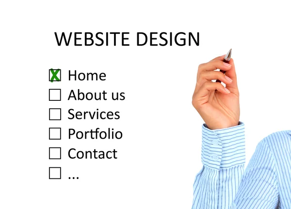 Websiteontwerp. — Stockfoto