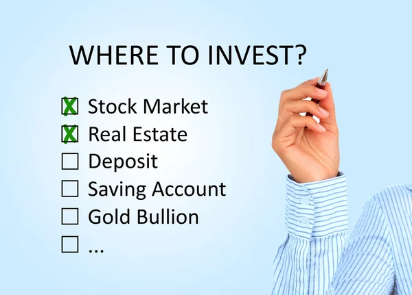 Where to invest concept. — Stock Photo, Image