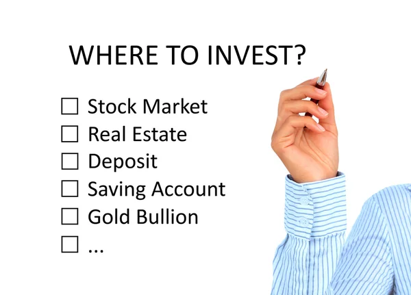 Where to invest concept. — Stock Photo, Image