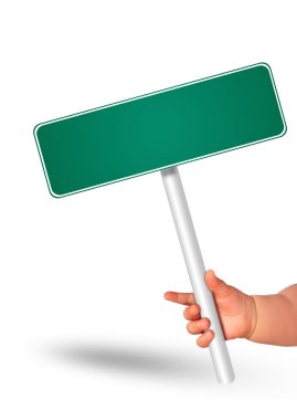 Çocuk el meaage kurulu.