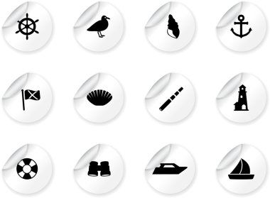 sahil, simgeleri ile sopa