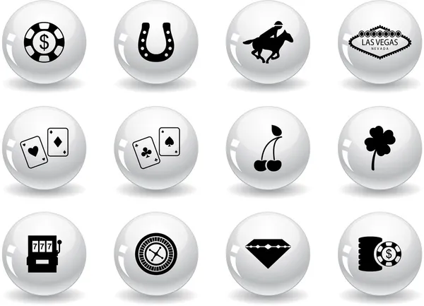 Web düğmeleri, las vegas simgeler Telifsiz Stok Illüstrasyonlar