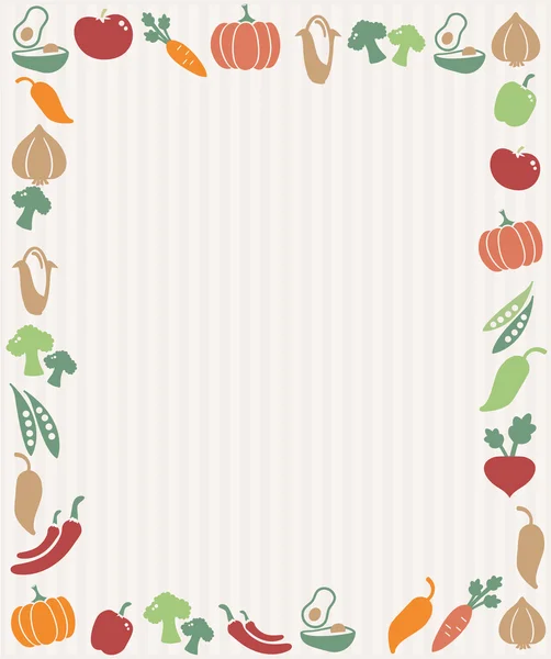 Vegetables frame — Stock Vector