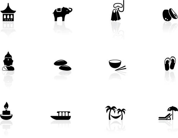 Iconos tailandeses — Vector de stock