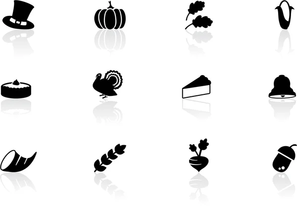 Icônes de Thanksgiving — Image vectorielle