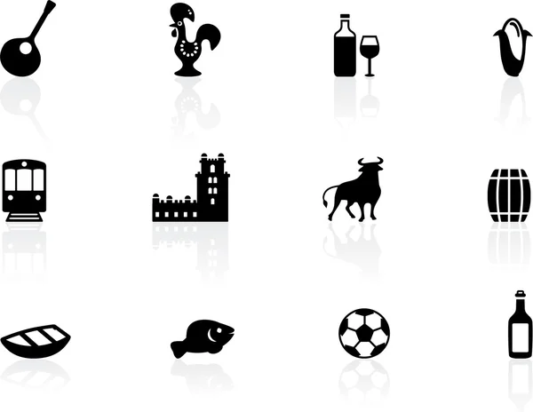 Portuguese icons — Stock Illustration Portuguese icons Stock Illustration