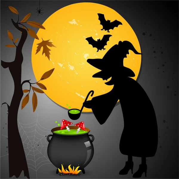 Carte Halloween — Image vectorielle