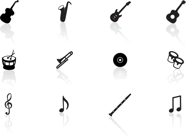 Muzikale pictogrammen — Stockvector