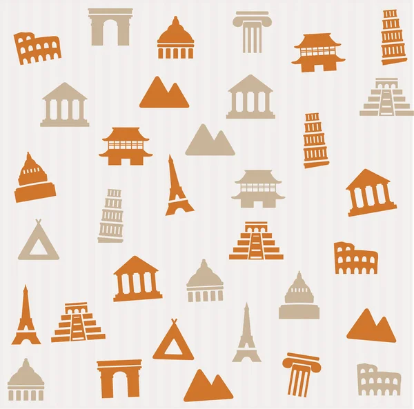 Building seamless pattern — Stock Vector