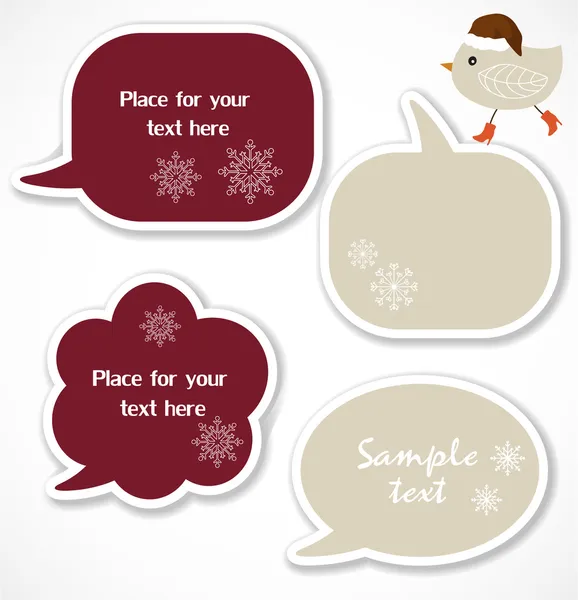 Jul speech bubbles — Stock vektor