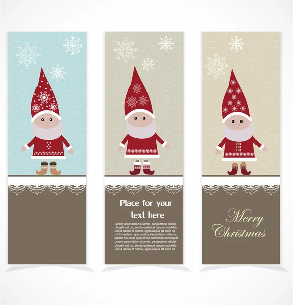 Banner de Feliz Navidad — Vector de stock