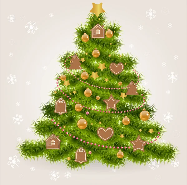 Kerstboom — Stockvector