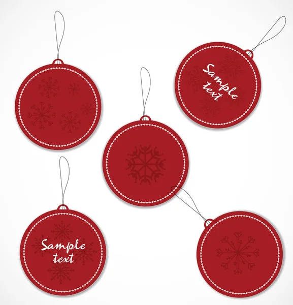 Kerstmis tags — Stockvector