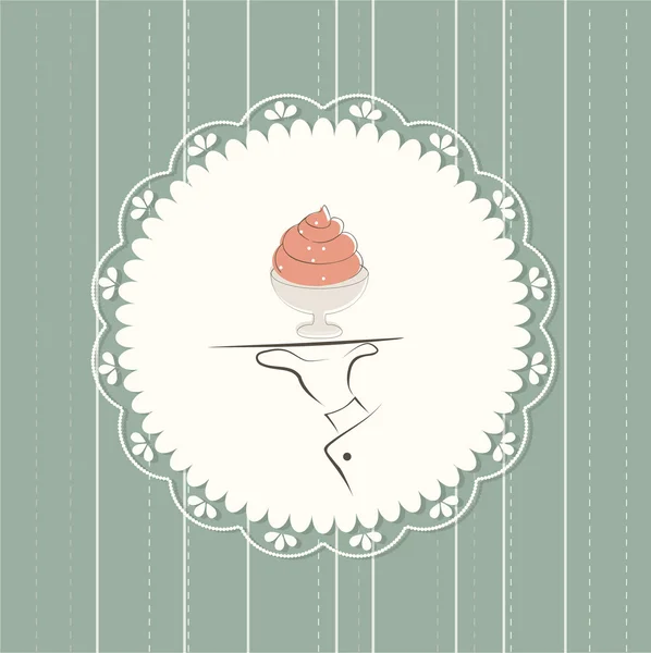 Carte cupcake — Image vectorielle