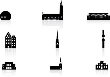 Landmark simgeler - stockholm
