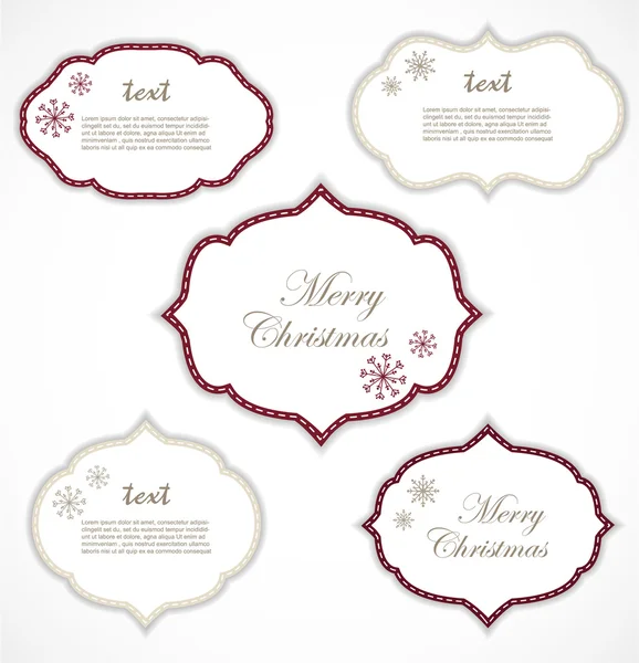 Kerstmis frames — Stockvector