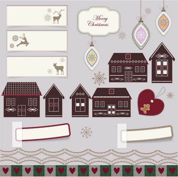 Christmas scrapbook — Stock Vector