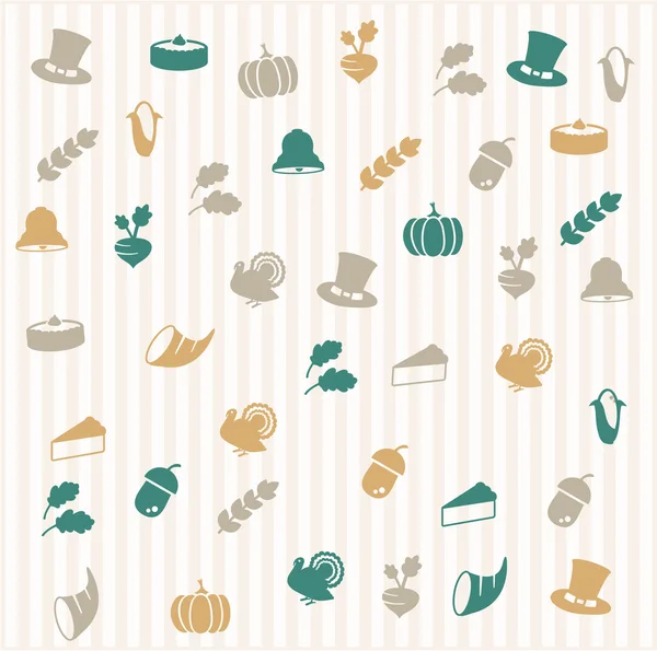 Thanksgiving seamless pattern — Stock Vector