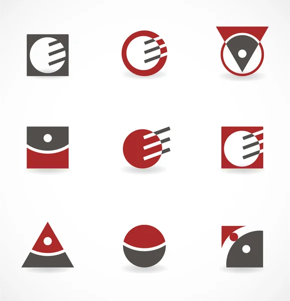 Set di simboli per logo — Vettoriale Stock