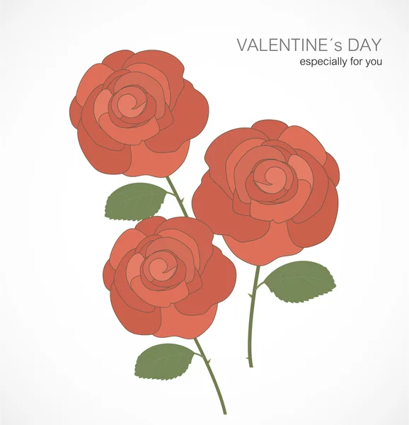 Tarjeta de San Valentín — Vector de stock