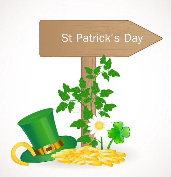 St. Patrick dag achtergrond — Stockvector