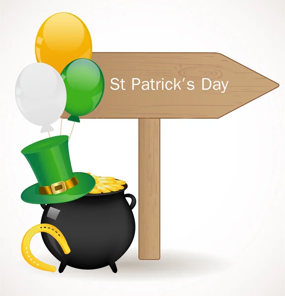 St. Patrick dag achtergrond — Stockvector