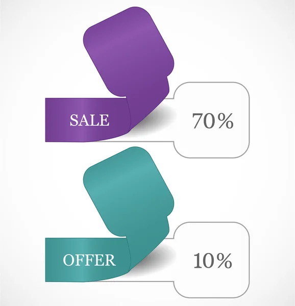 Discount tags — Stock Vector