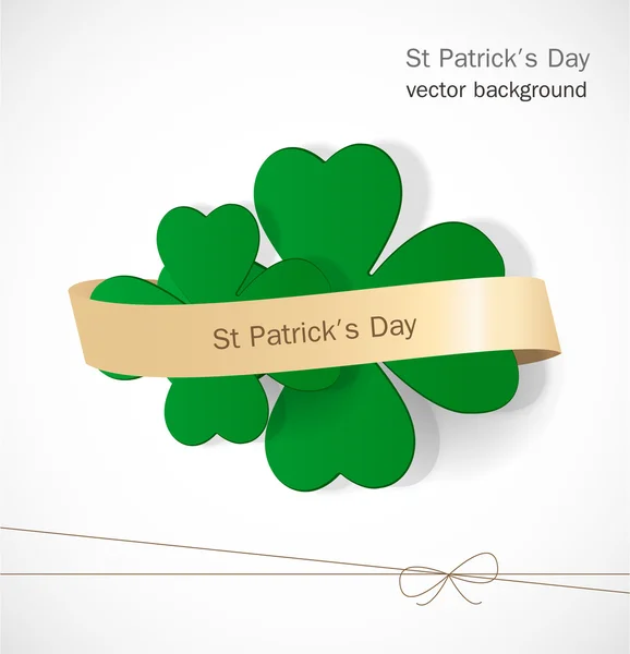 St. Patrick day card — Stock Vector