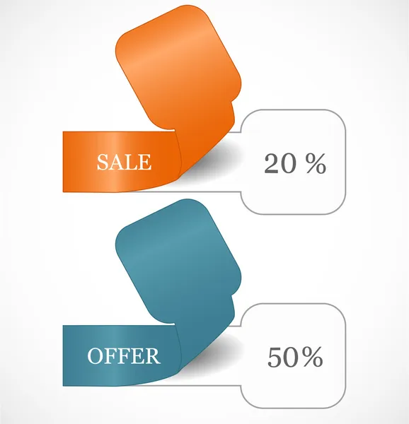 Discount tags — Stock Vector