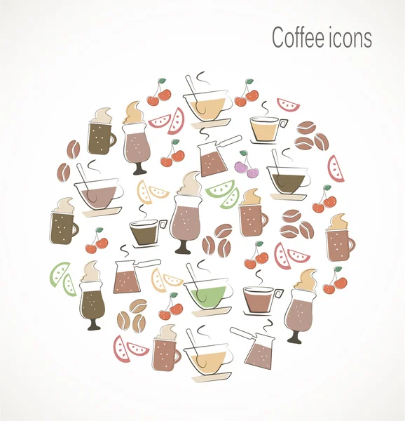 Coffee icons — Stock Vector