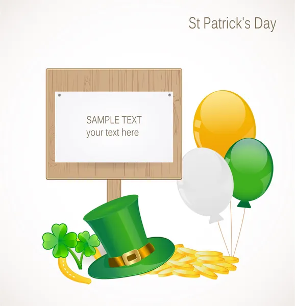 St. Patrick φόντο ημέρα — Διανυσματικό Αρχείο