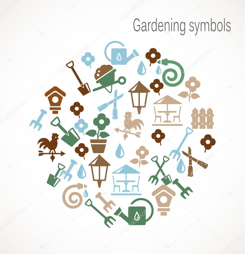 Gardening symbols