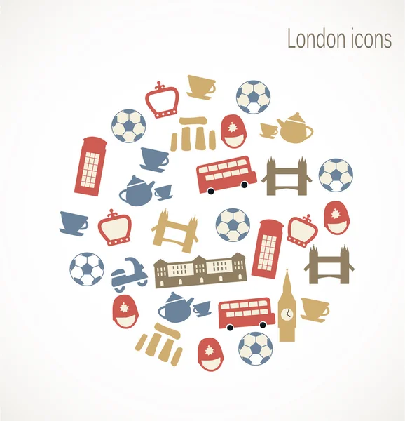 London icons — Stock Vector