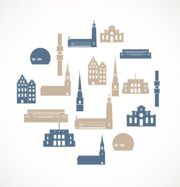 Landmark simgeler - stockholm