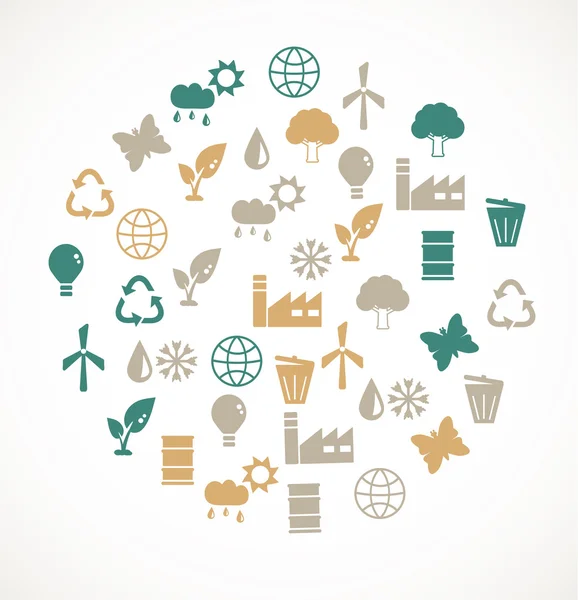 Environmental icons — Stock Vector