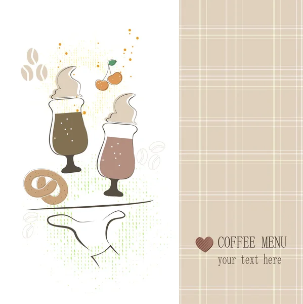 Coffee menu — Stock Vector