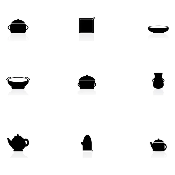 Iconos de cocina — Archivo Imágenes Vectoriales